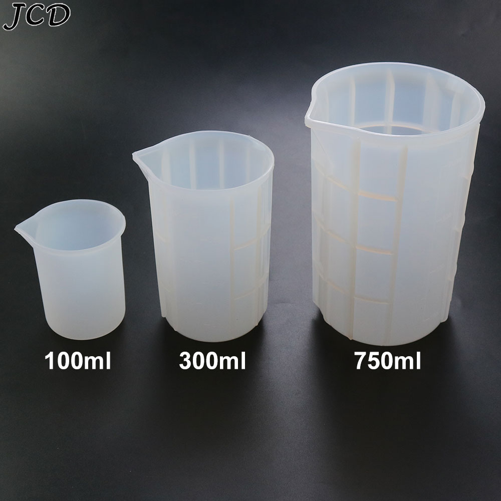 Candle Making Supplies Online - JCD 100 ミリリットル/300 ミリリットル/750 ミリリットルシリコーン計量カップスケール食品グレードのケーキメイク分離カップ DIY