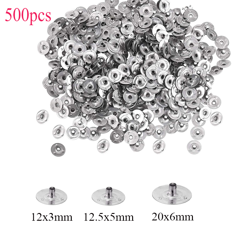 Candle Making Supplies Online - 500 個キャンドル芯金属サステナータブホルダー手作り DIY キャンドル作成アクセサリー用品 12 ×