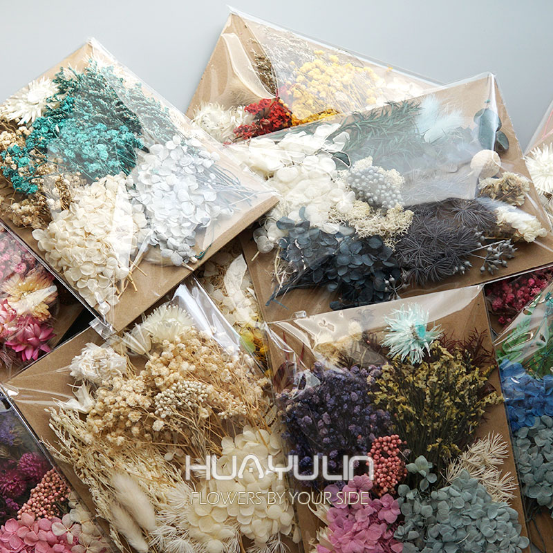 Candle Making Supplies Online - 1 パック人工植物ドライ本物の花プリザーブド材料エポキシ樹脂キャンドル DIY 花材アジサイセット花