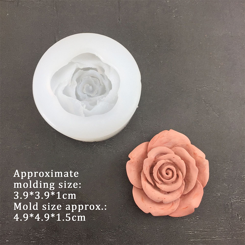 バラの形をした3Dシリコン型,葉,フォンダン,チョコレート型 - Candle Making Supplies Online のレビューと価格