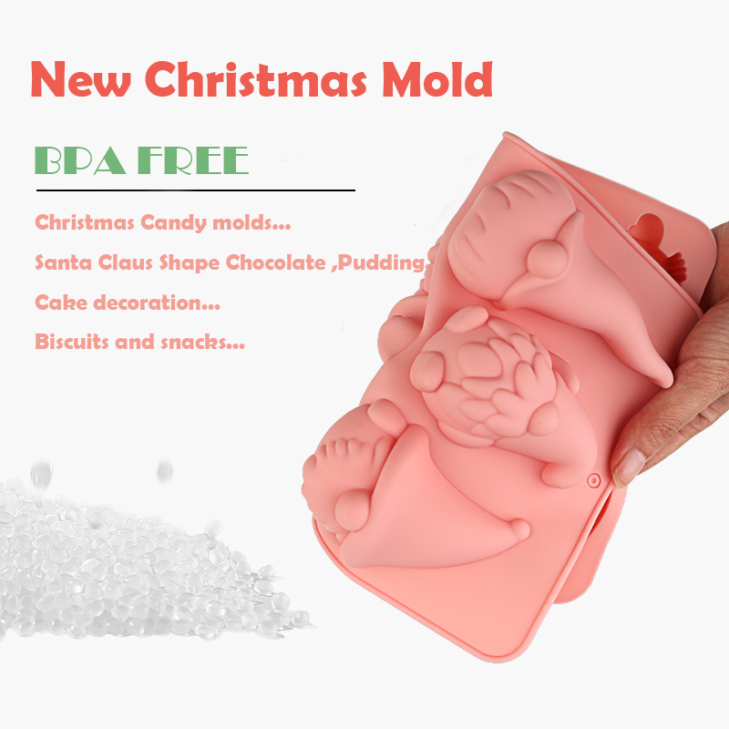 6つの空洞を持つクリスマスノームケーキチョコレートシリコン製 - Candle Making Supplies Online のレビューと価格