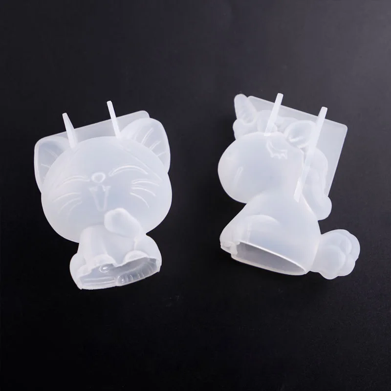 3D 幾何学的なシリコーンユニコーン猫鹿クマ型ソープキャンド - Candle Making Supplies Online のレビューと価格
