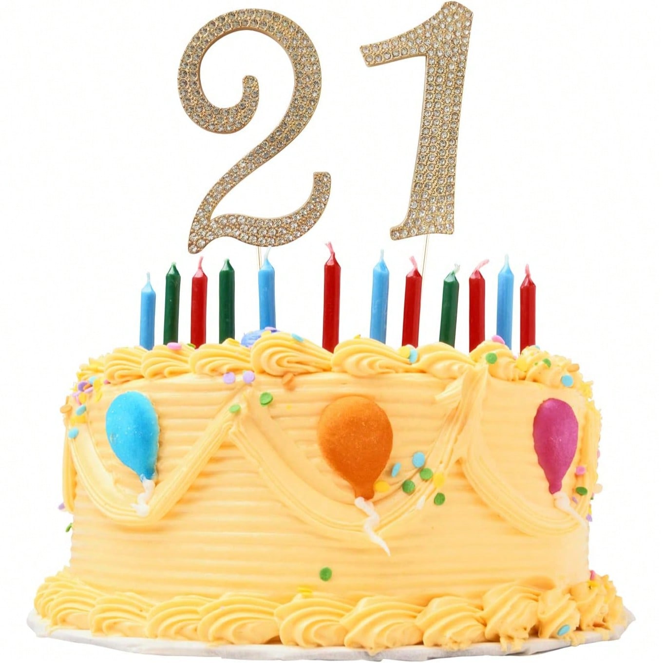 大きなゴールドラインストーンナンバーケーキトッパー（1個）- - Candle Making Supplies Online のレビューと価格