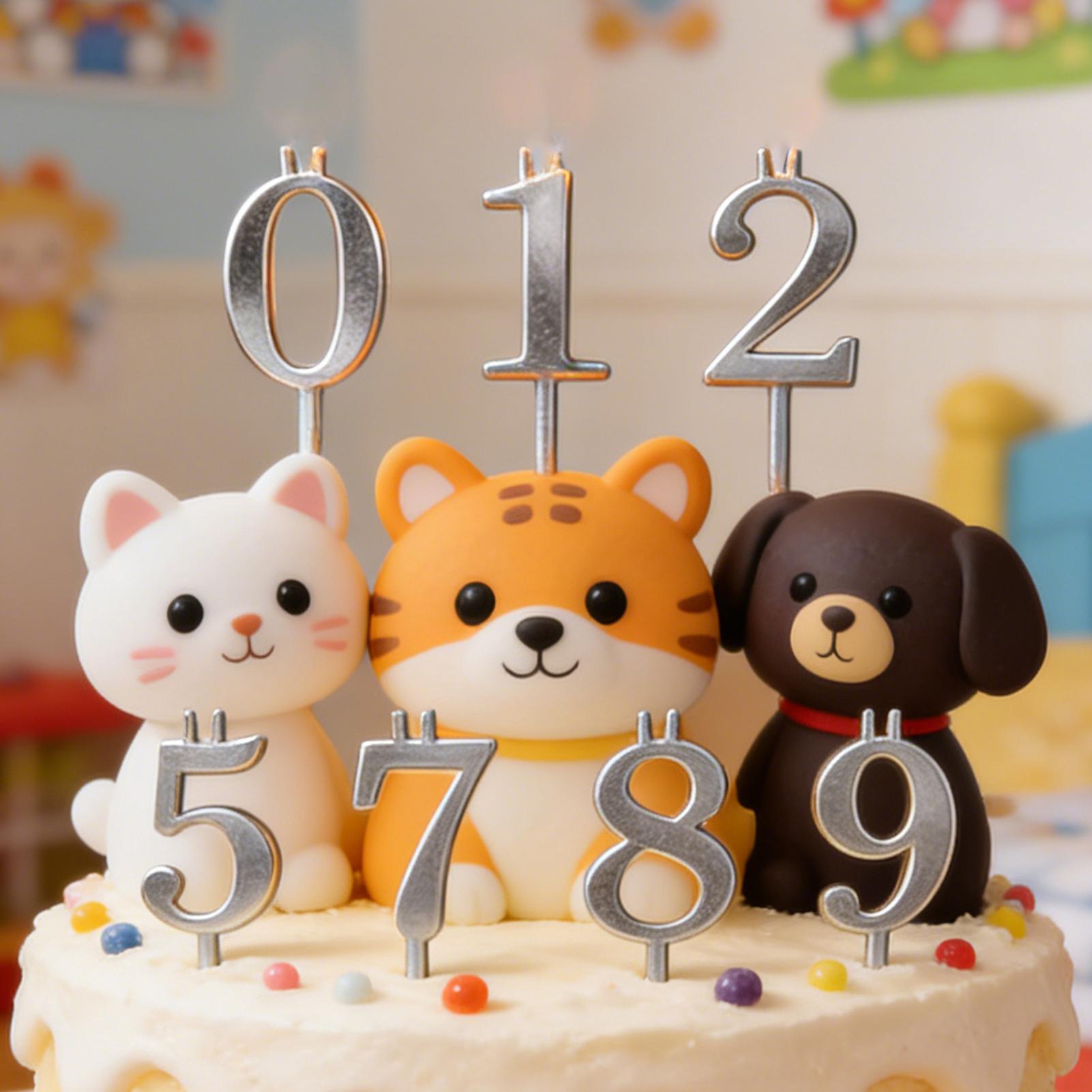 10個入り 0-9 数字ケーキトッパー メタルナンバーキャン - Candle Making Supplies Online のレビューと価格